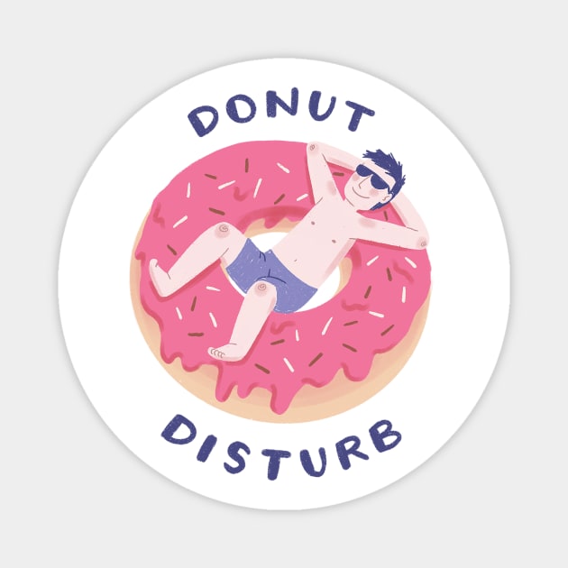 Donut Disturb - Boy Magnet by leanzadoodles